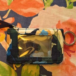 Vera Bradley ID Card Holder with Key Ring